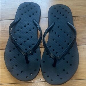 Black Flip Flop Sandals